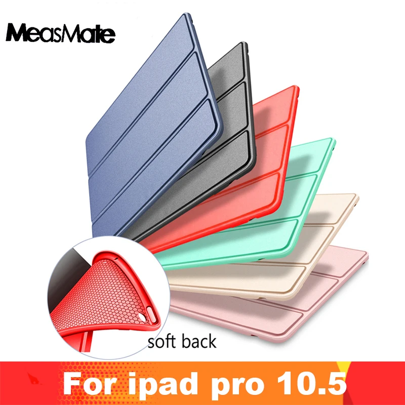Для iPad Pro 10,5 чехол для iPad Air 3 Чехол Funda ПУ; кожа; силикон мягкий чехол складной чехол-книжка сопротивление падению