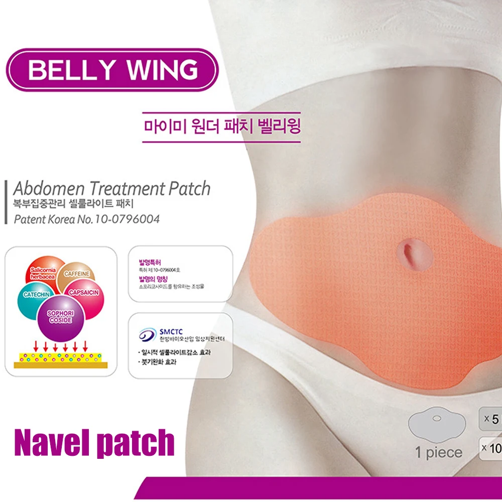 Body Wrap Cellulite Contouring Slimming Capsaicin Caffeine Natural Ingredients Fast Heating Slim Skinny Fit Sticker Belly Patch