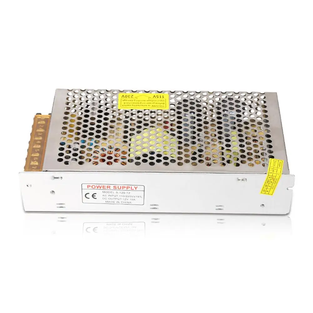 12V10A 120 Вт адаптер питания Быстрое рассеивание тепла коррозионно-стойкий преобразователь трансформатор для светодиодных лент