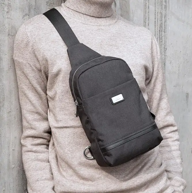Men's Waist bag new earth tide leisure Oxford fabric bag single shoulder cross tide brand Septwolves male Satchel