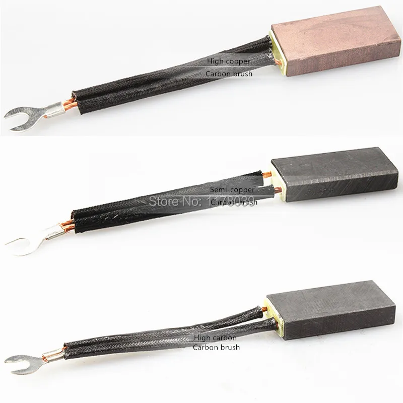 High/semi/low copper graphite J164 204 201 D104 8 20 32 40mm Electric carbon brush double wire High quality Carbon J19260 | Инструменты