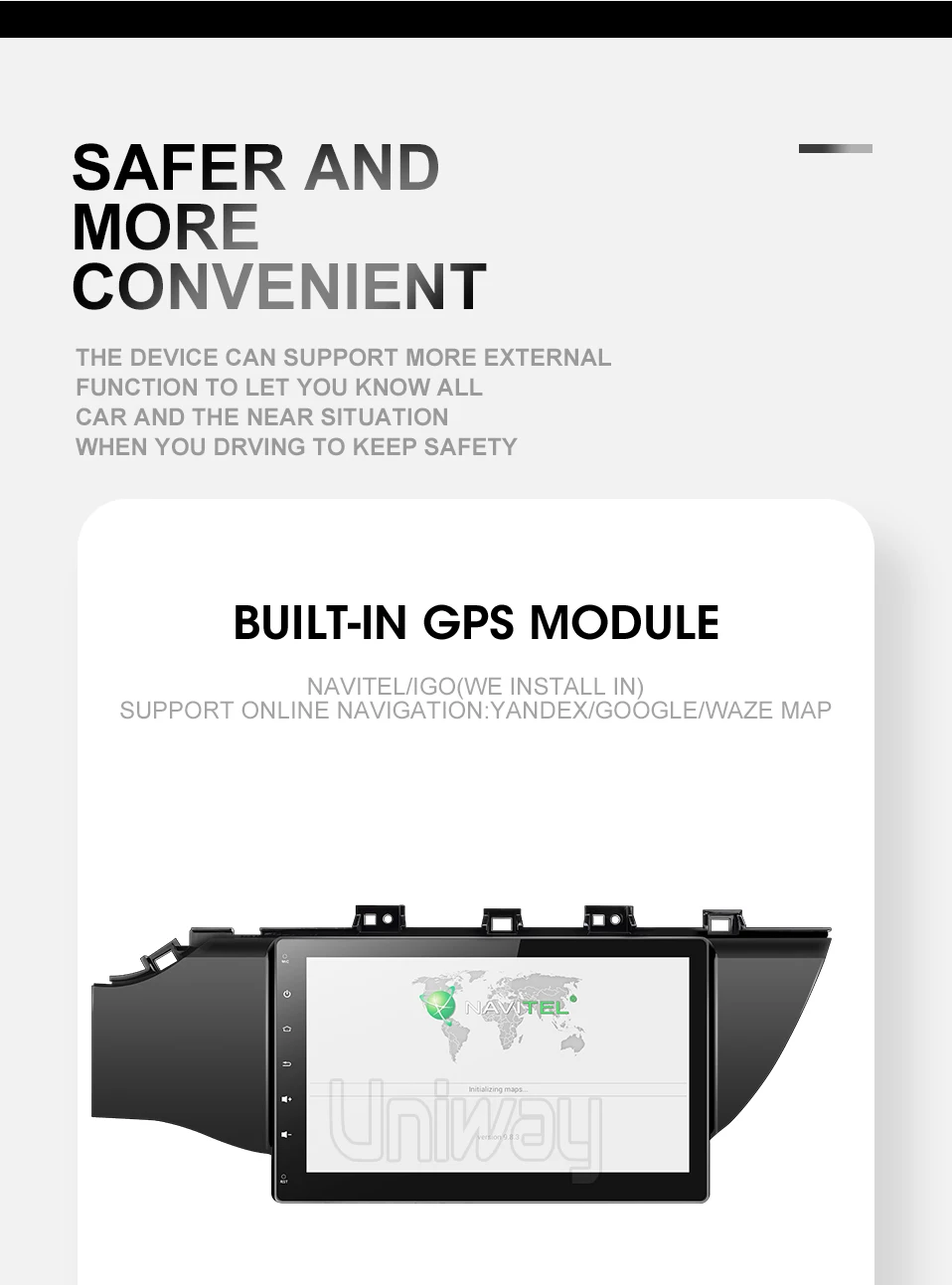 Uniway A17K21071 2G+ 3 знака после 2G Octa 8 core android 8,1 автомобильный dvd для kia k2 rio мультимедийная Автомобильная магнитола gps