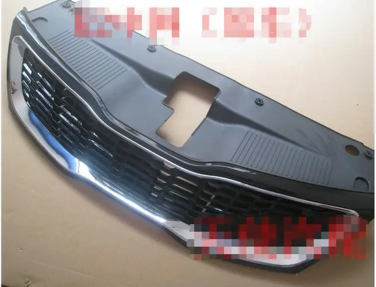 

Original ABS Chrome Front Grille Around Trim Racing Grills Trim Fit For 2011-2012 kia K2 model 1