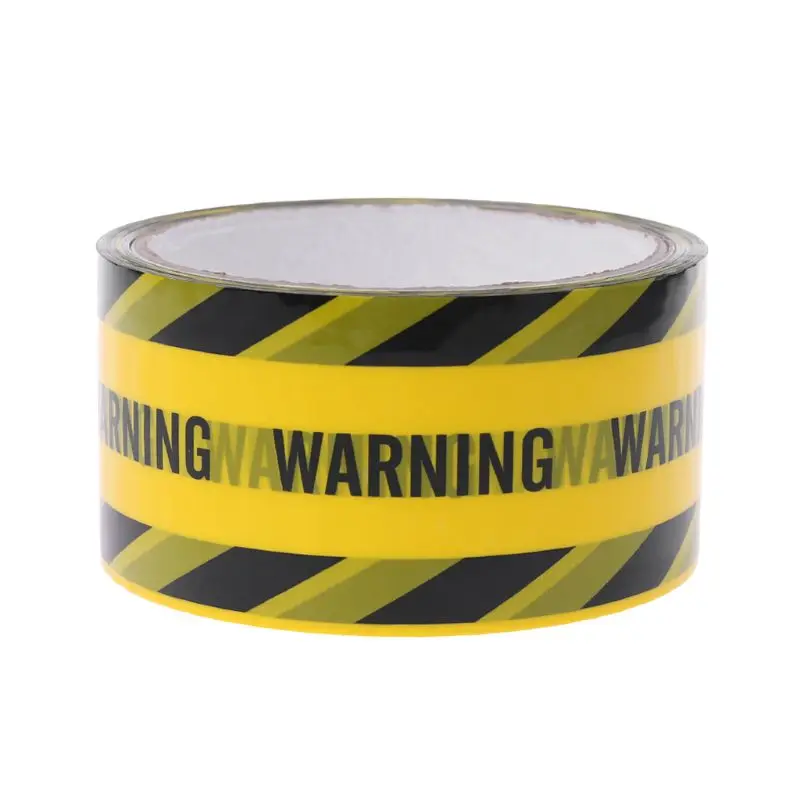1 рулон 25 м желтые Предупреждение ющие ленты черный саржевый знак безопасности работы клейкие ленты DIY стикер