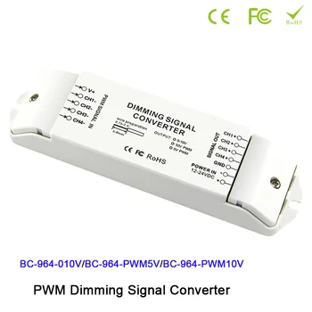 DC12V-DC24V led PWM Dimming Signal Converter 0-10V analog signa*4CH /5V PWM*4CH/10V PWM*4CH Output PWM Dimming Signal controller high precision usb analog signal output module 0 10v 5 5v 4 20ma and other ranges