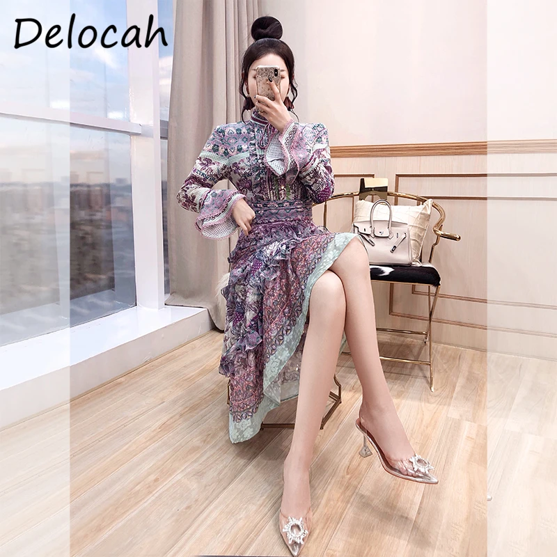 Delocah Autumn Women Fashion Runway Party A