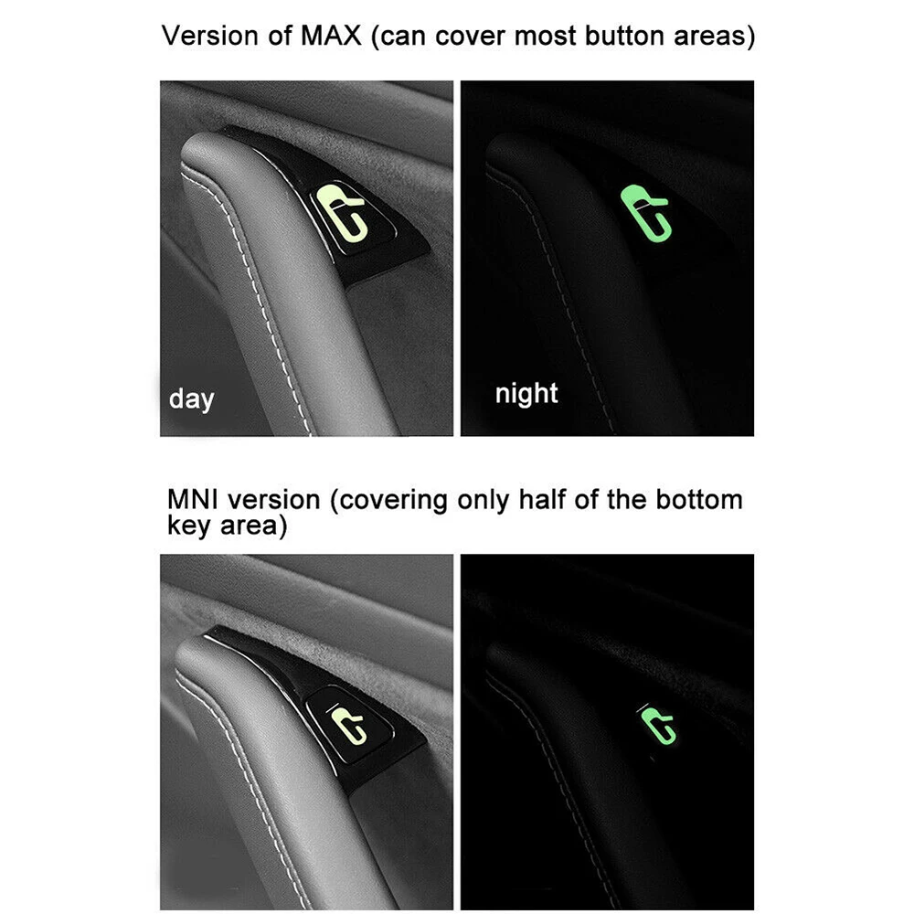 

Fits for Tesla Model 3 Accessories Open Door Exit Decal Luminous Glow Stickers 8 Pcs Viny Car Sticker