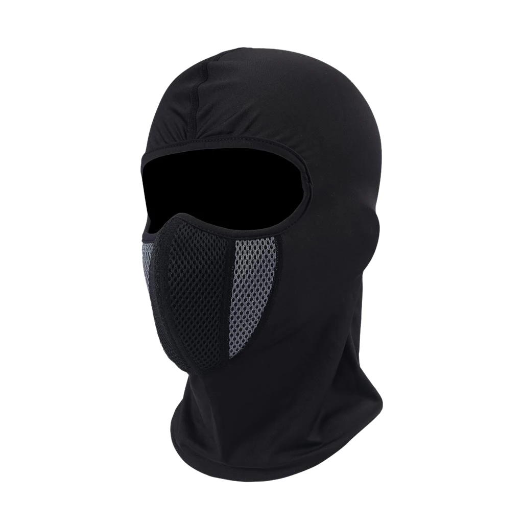 Motorcycle Full Face Mask Winter Warmer Fleece Helmet Liner Ski Biker Motocross Face Shield Kids Adult Under Helmet Face Mask 