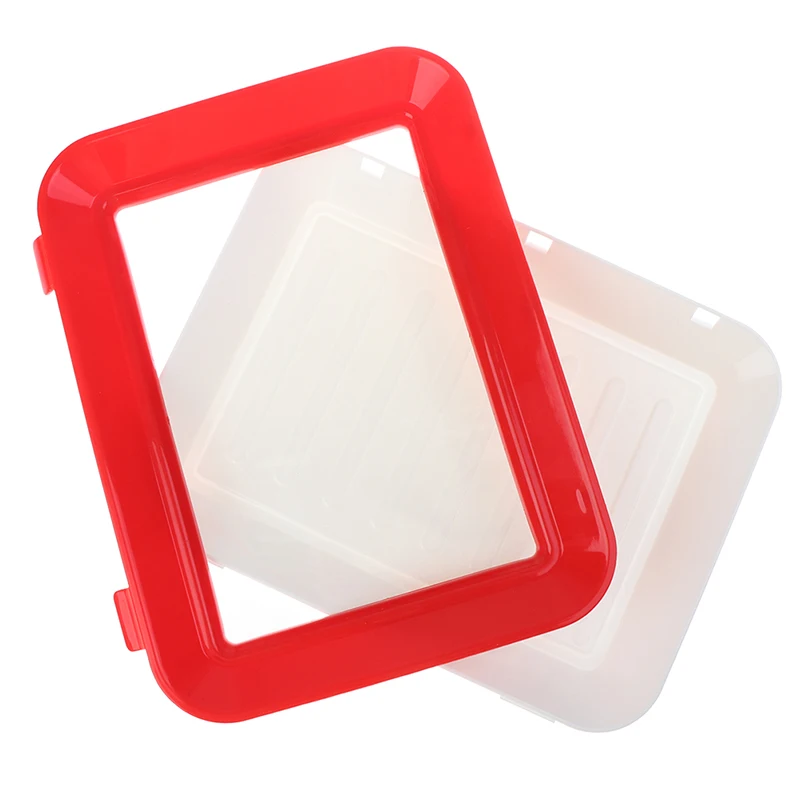 1PC Fresh Storage Microwave Cover Creative Food Preservation Tray Plastic Food Storage Container Set Food