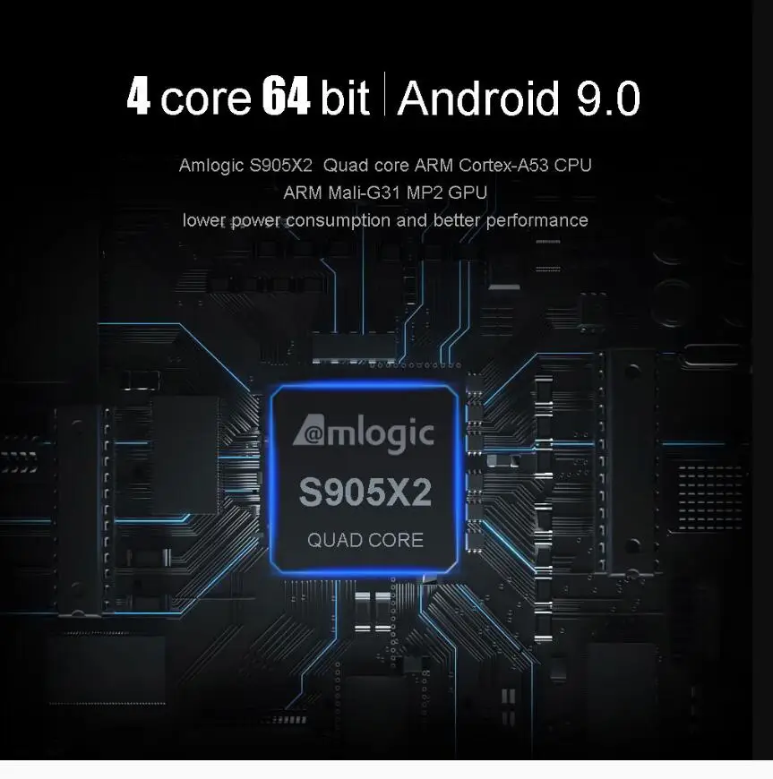 MECOOL K7 DVB-S2 DVB-T2 DVB-C Android 9,0 ТВ коробка, 4 ГБ, 64 ГБ, Amlogic S905X2 2,4G/5G Wi-Fi USB 3,0 Smart ТВ ящик медиа плеер