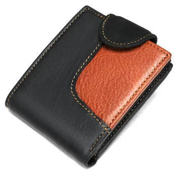 

Luufan Rfid Men's Wallet Genuine Leather Purse Slim Retro Card Holder Wallets Male Short Money Bag Cowhide High Quality Cartera