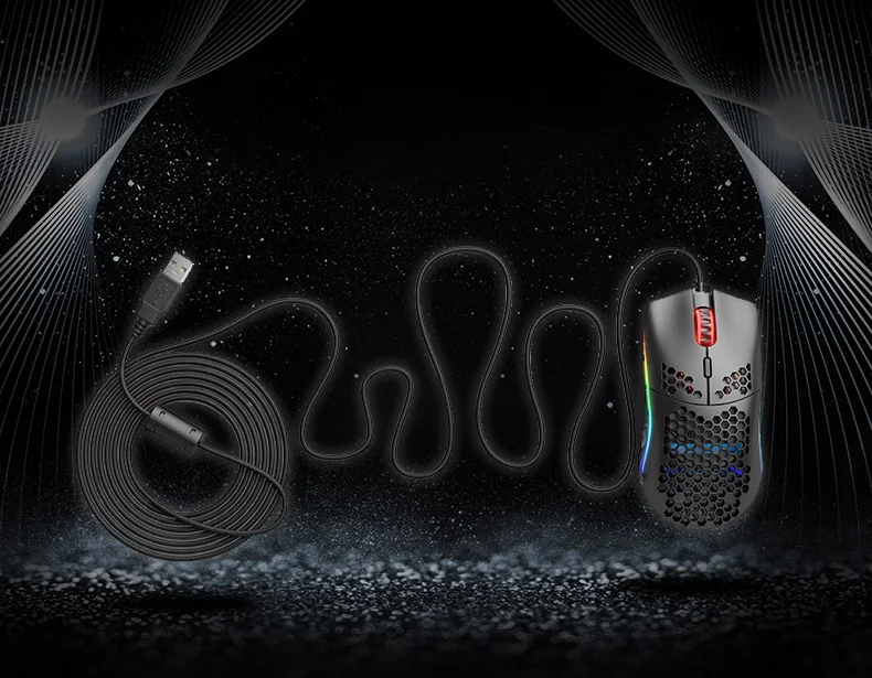 Glorious Model O Wired RGB Gaming Mouse 12000Dpi Lightweight with Pixart® PMW-3360 Sensor 33 H39ee0196cddd41da83434697aafc73e5E