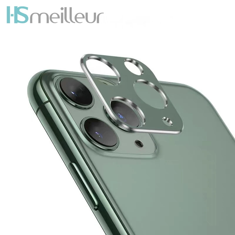 Купить Hsmeilleur For iPhone 11 Pro Max iPhone11 Eleven Rear Camera Metal Lens Protector Ring Protetor Guard Cover Accessories  | Отзывы и видеообзор (4000270658214)