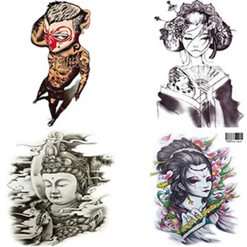 

14pcs/pack birthday party flower arm tattoo sticker waterproof Temporary Fierce Animal figure Fake Tattoo For adult Body Art
