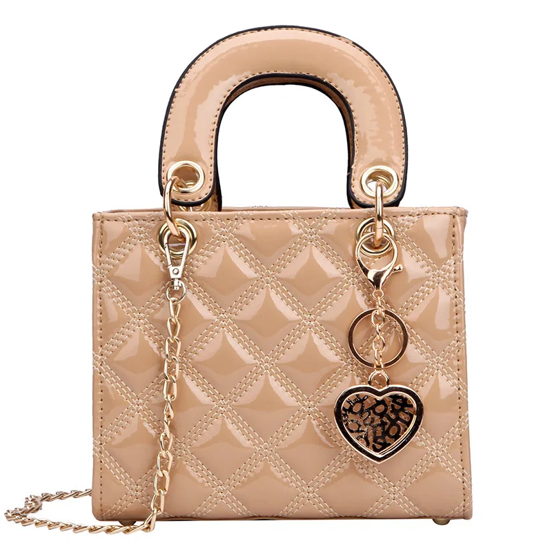 Fashion Simple Small Square Bag Women's Designer Handbag 2020High quality rhombus PULeather Chain Mobile crossbody Shoulder bags |