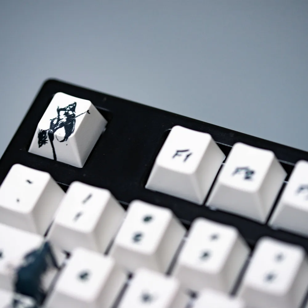  Knight errant Keycap Ink keycap keycaps 5-Surfaces Dye sub Profile 104 Key ANIS Layout Augment Mech