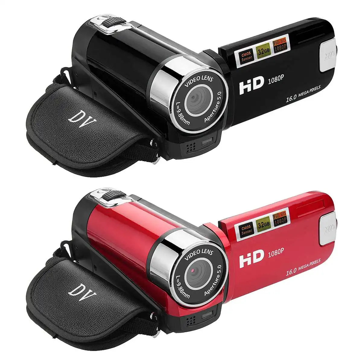 KINCO 16MP 2,7 дюймов FULL HD 1080P lcd Цифровая видеокамера регистратор DV 16X зум потребительские видеокамеры