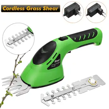 

2 In 1 Electric Trimmer Rechargeable Lithium-ion Cordless Hedge Trimmer Grass Shear Lawn Mower Garden Pruning Mower Household