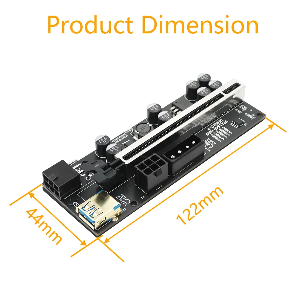 riser para placa de vídeo para mineração bitcoin, 6pcs