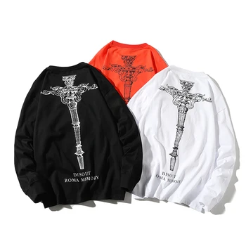 

2020 New Spring And Autumn European And American Style Harajuku Men's Casual Cartoon Pullover Loose High Quality M-2XL