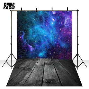 

DAWNKNOW Fantastic Star Vinyl Photography Background For Newborn Floor Photo Shoot Backdrop For Wedding Photo Studio lv1556
