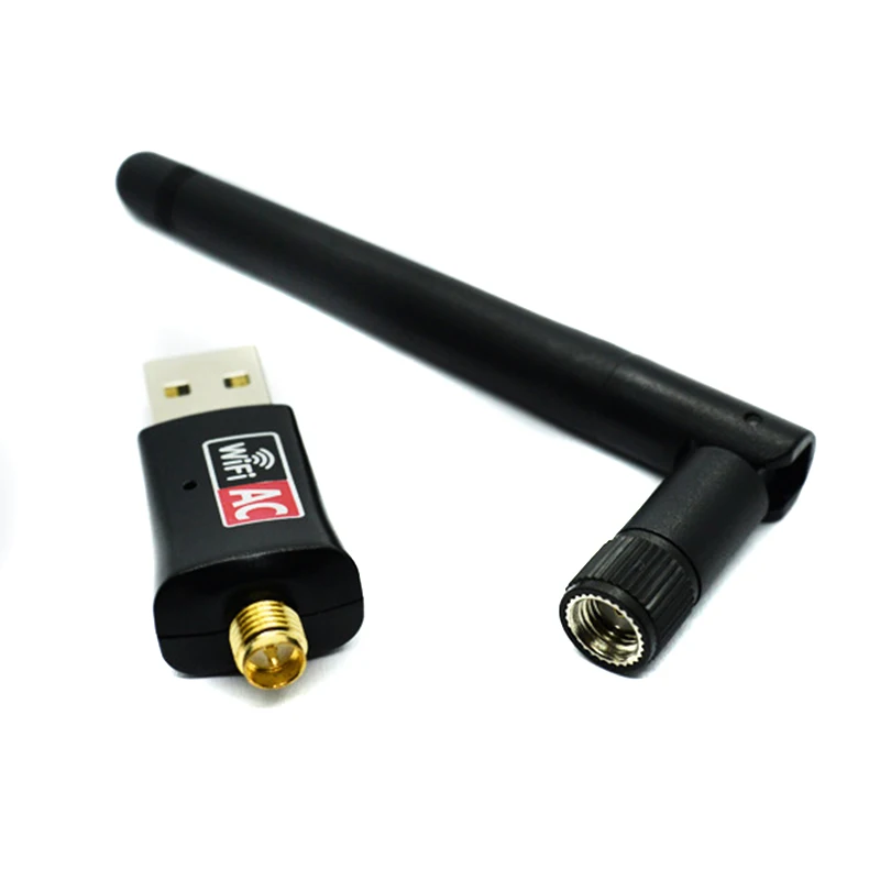 Беспроводной USB WiFi сетевой адаптер с антенной 5G двухдиапазонный для настольного ПК ноутбука PUO88