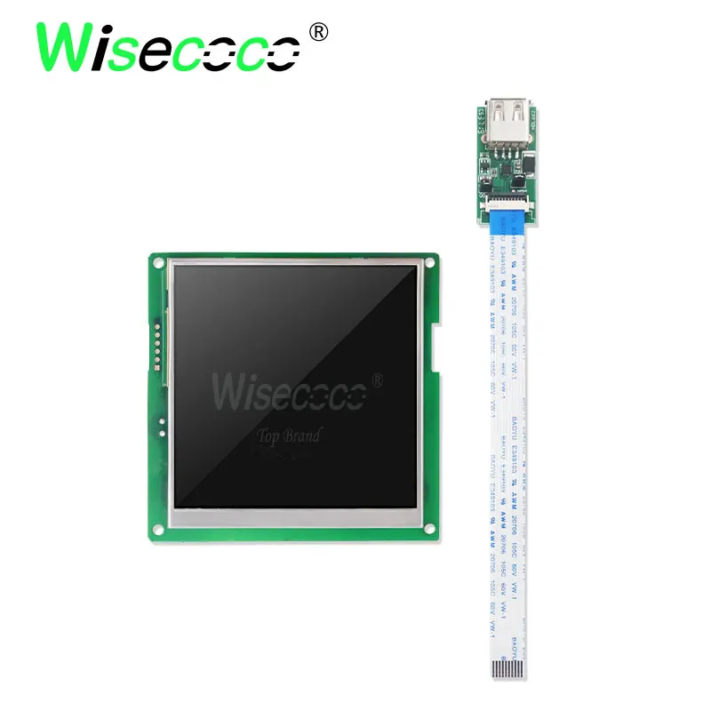 Wisecoco 4,1 дюймов 720*720 ЖК-экран дисплей с сенсорной функцией поддержка подключения компьютера