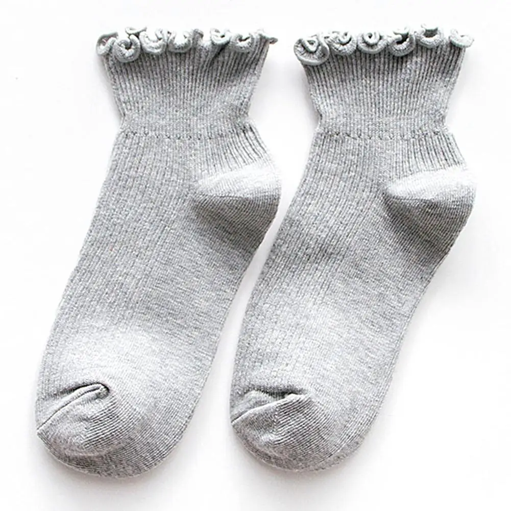 6 пар милых носков с грибком хлопковые носки в стиле ретро женские носки-башмачки однотонные носки для девочек