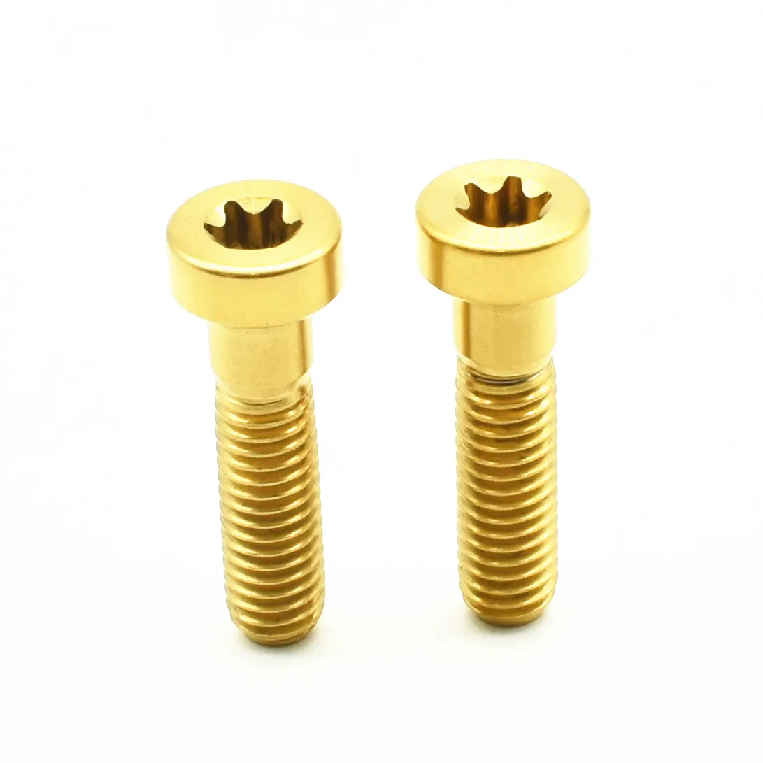 Титановые масляные тормозные болты Ti для SHIMANO XTR M8000/9000/9020 Avid DIY Torx M6x25mm Тормозная крепежная головка Ti крепеж Linning болт