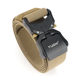 2021 nova caça ao ar livre camuflagem cintura estilo do exército combate liberação rápida cinto tático moda masculina lona cintura cinta