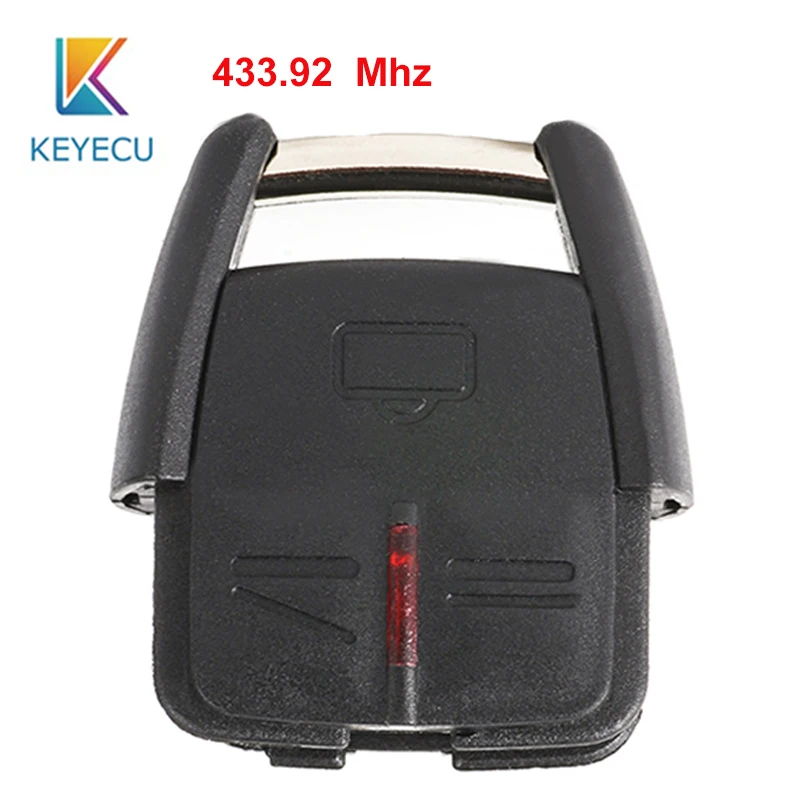 

KEYECU 433.92MHz P/N: G*M#:24424728 3 Button Remote Key Fob for Opel, for Vauxhall Astra Zafira Omega Vectra Without Blade