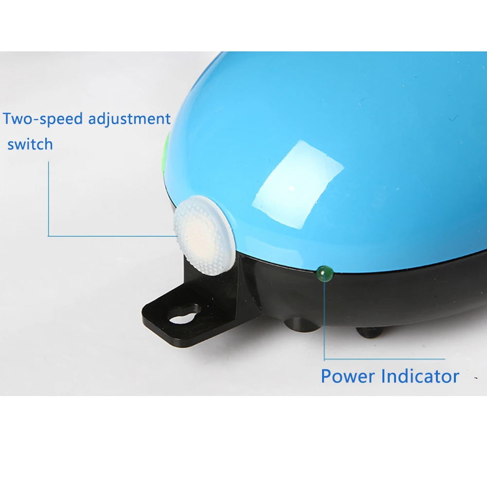 Low Noise USB Charging Oxygen Pump LED Indicator Accessories Fish Tank Portable Air Compressor Outdoor Adjustable Speed Aquarium