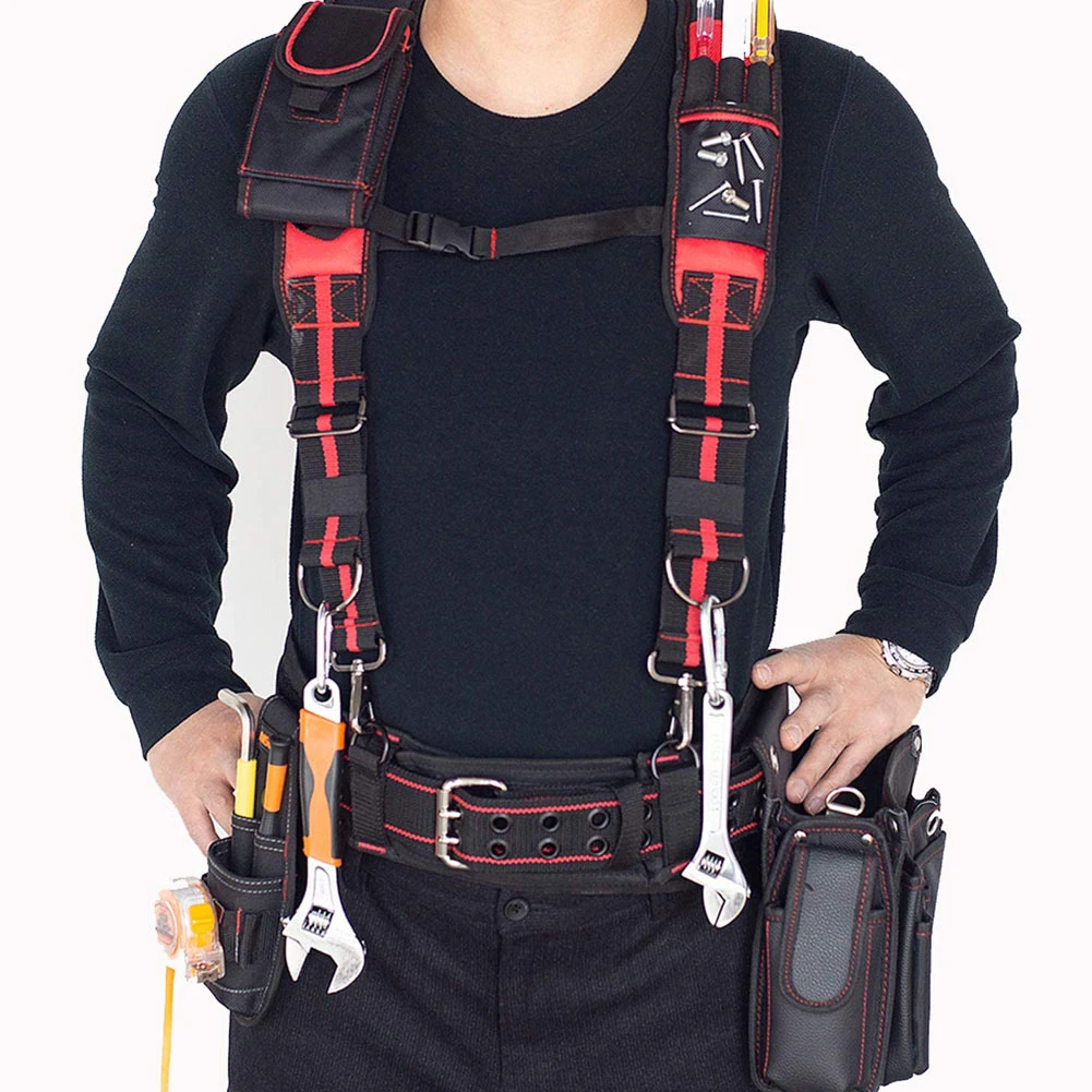 Bretelles de ceinture à outils réglables en forme de H, sac à outils  multifonctionnel, peut accrocher, confrontation d'électricien, outil de  rapWork | AliExpress