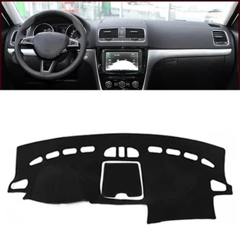 

SJ Car Inner Auto Dashboard Cover Dashmat Pad Carpet Sun Shade Dash Board Cover For Skoda YETI 2014 2015 2016 2017