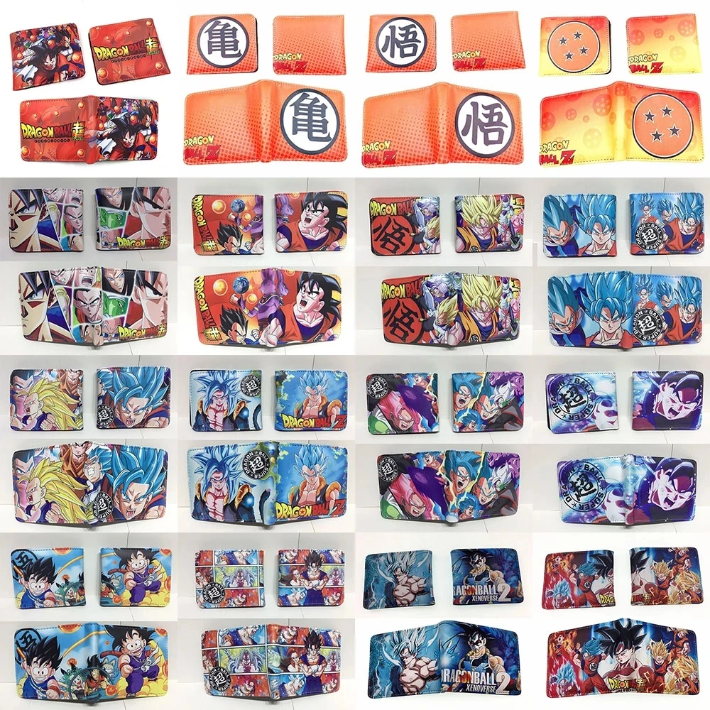 

Cartoon Purse Anime PU Leather Wallet with Coin Pocket Card Holder Bags for Kid Teenager Men Women Short Wallets