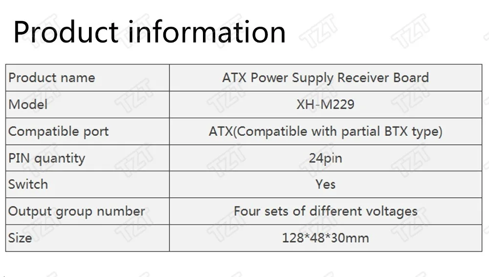 XH-M229 настольных ПК Шасси Мощность блок питания ATX передачи плата адаптера Питание цепи выход модуля 24Pin Выход терминал 24 шпильки