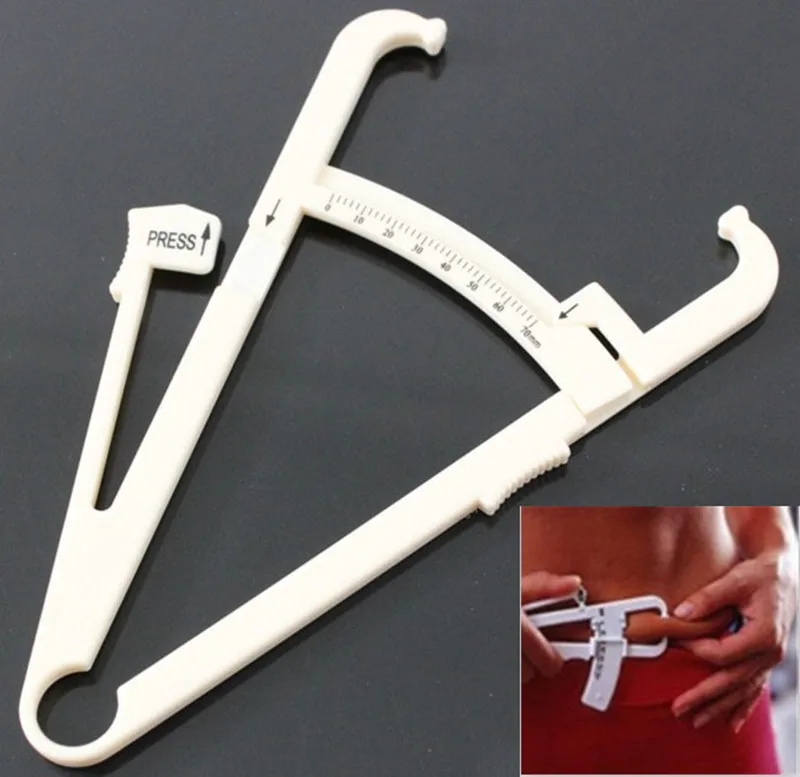 

10PCS Personal Body Fat Loss Tester Calculator Caliper Fitness Clip Fat Measurement Tool Slim Chart Skin Fold Body Fat Mon