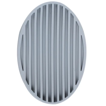 

FashionPractical Fashion Silicone Home Bathroom Flexible Soap Dish Plate Soap Holder Soapbox Gray