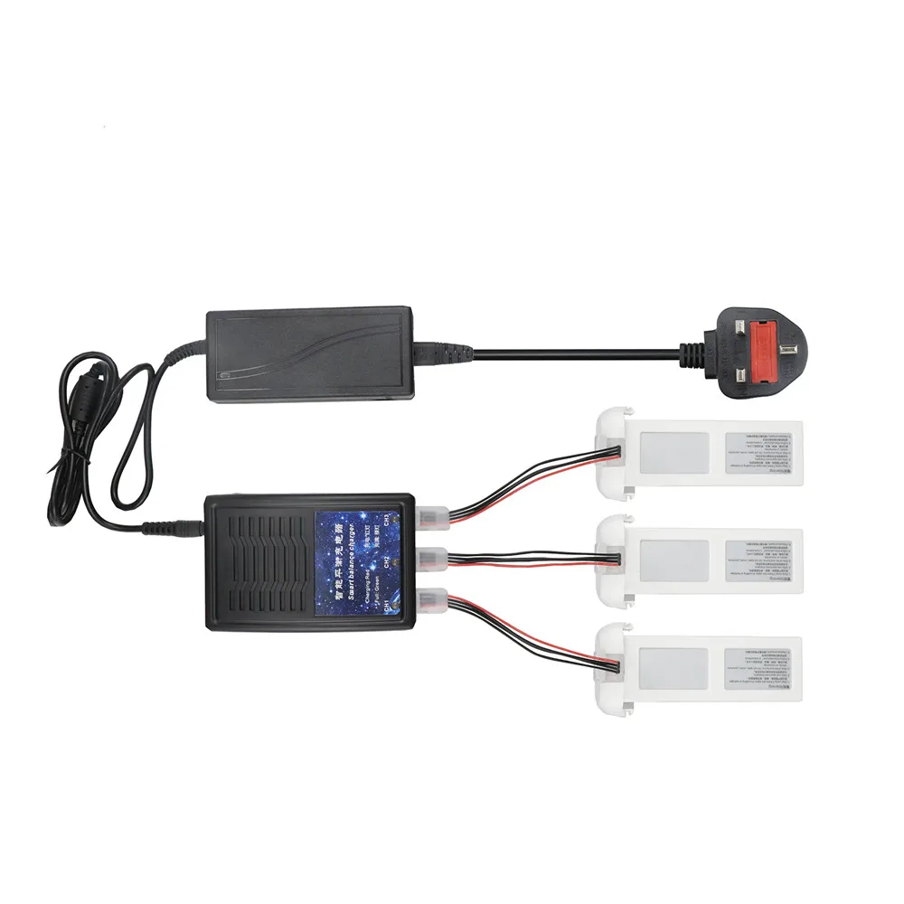 Professional 3 in 1 Drone Battery Smart Balance Charger for FIMI A3 RC Quadcopter Spare Parts 3 Battery Fast Charging Charger