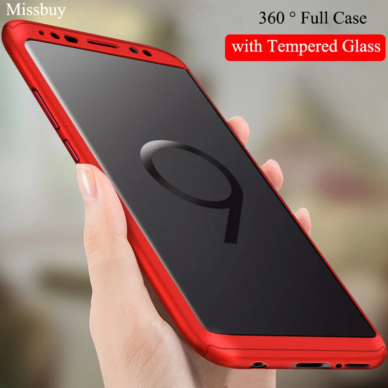 For Samsung Galaxy J4 Plus Case 6.0'' 360 Degree Full Cover J6 2018 Coque Matte Hard PC Back | Мобильные телефоны и