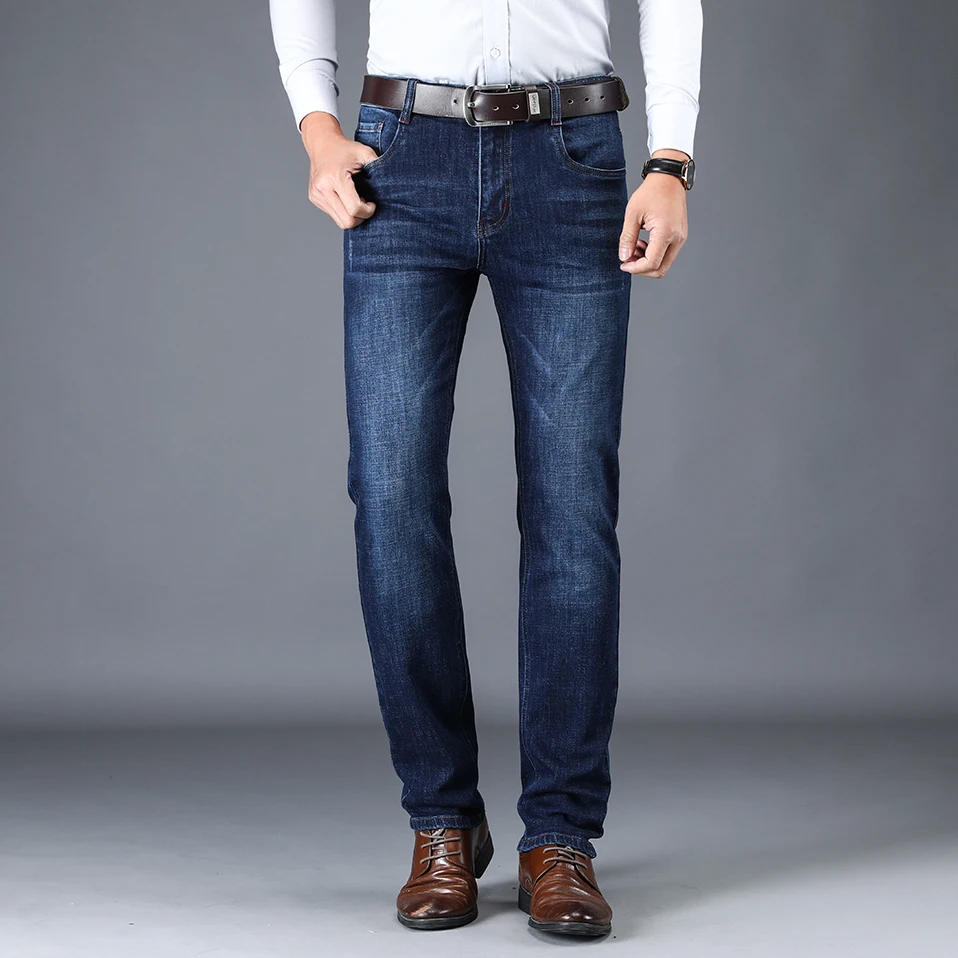 NIGRITY 2019 New Men's Straight casual jeans Fashion denim trousers male pant 3 Colors Optional big size 29-42 NIGRITY 2019 New Men's Straight casual jeans Fashion denim trousers male pant 3 Colors Optional big size 29-42