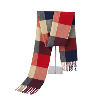 New Fashion Tassel Plaid Mufflers Tops