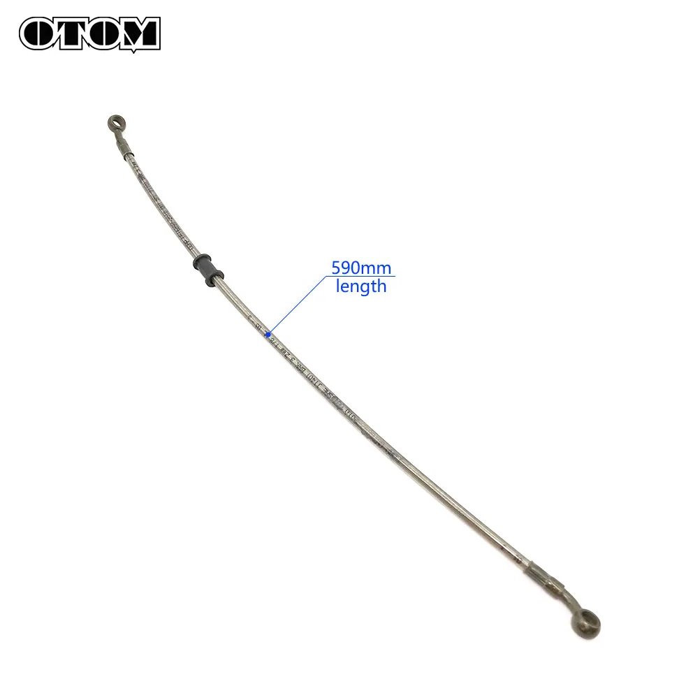OTOM Braided Brake Hose 1320mm 590mm Motorcycle Dirt Bike Front Rear Brake Line for HONDA CRF YAMAHA YZF 250 450