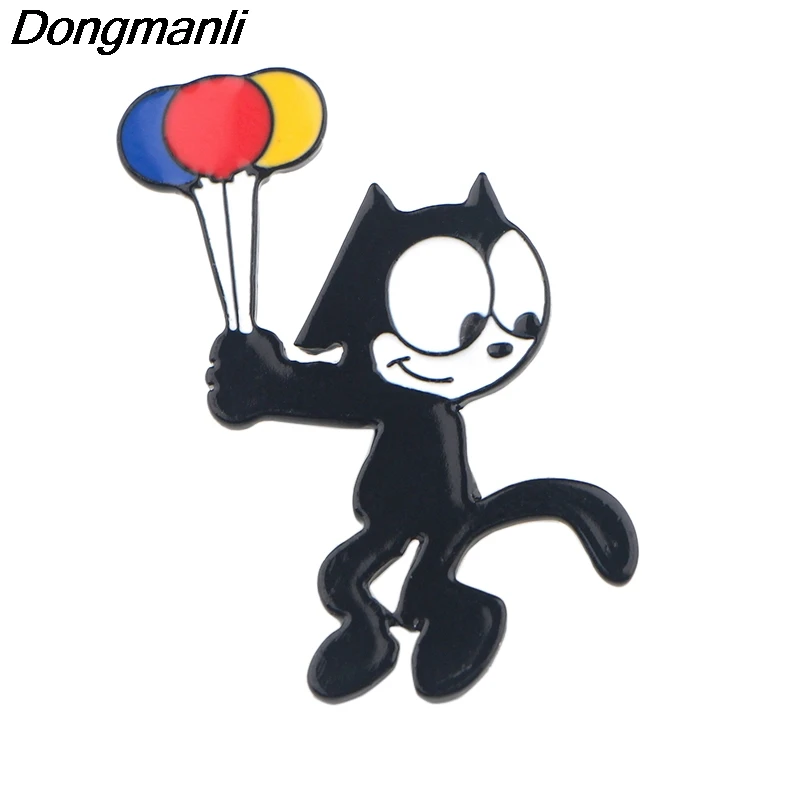 P4242 Dongmanli ювелирные изделия кошки металлические эмалированные булавки и броши