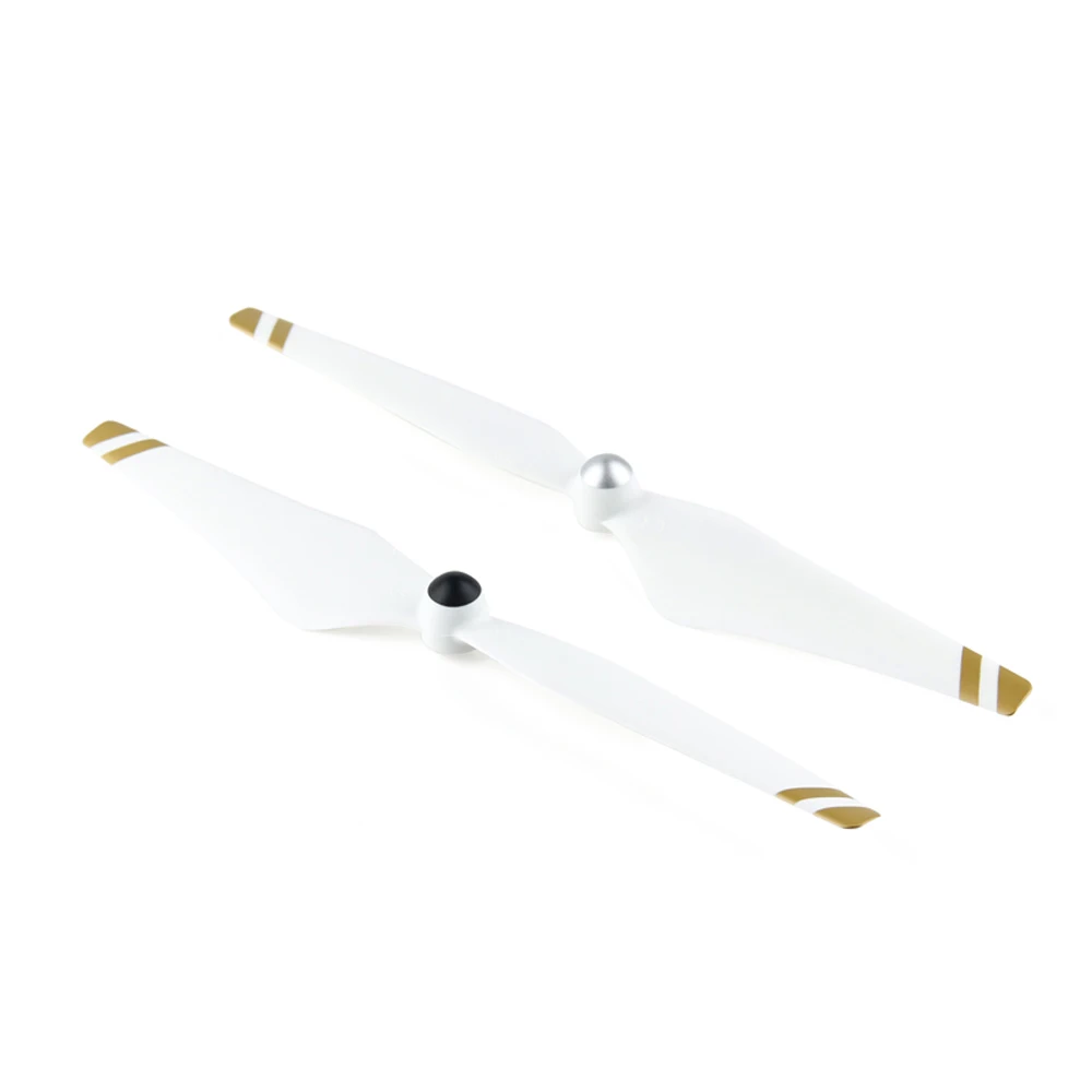 DJI Phantom 3 2 самозатягивающиеся пропеллеры 9450 белый с золотыми полосками для