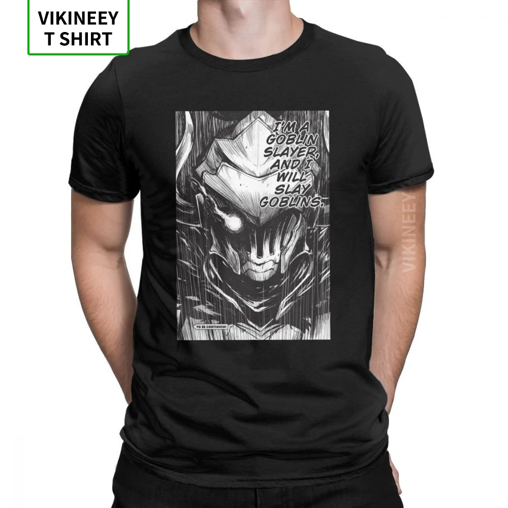 Мужская футболка I'm A Goblin Slayer And I Will Slay Goblins винтажные футболки из 100% хлопка с