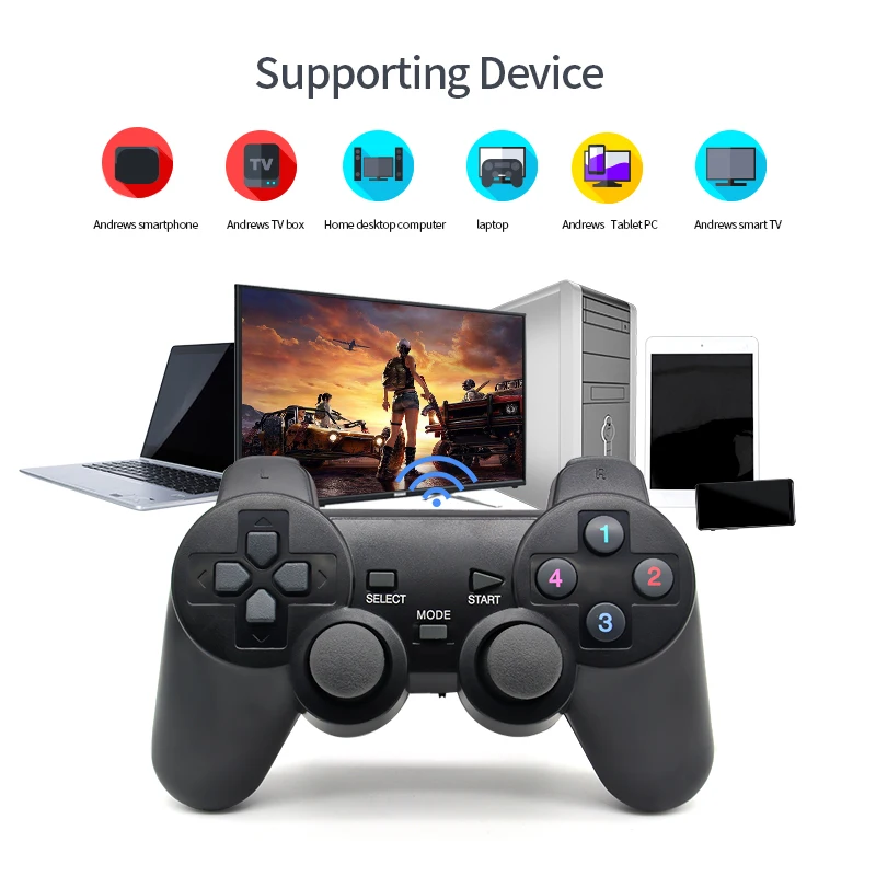 GAMEPZZY2 плееры 2,4G беспроводной игровой Геймпад контроллер для Android tv Box для Джойстики для ПК