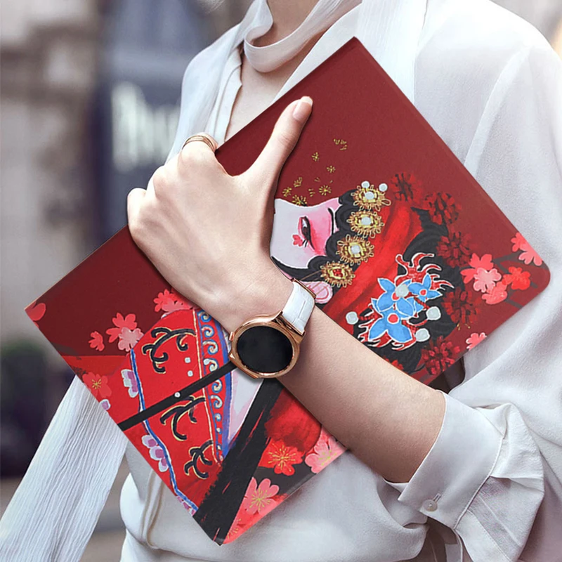 Tablet Case For Xiaomi Mi Pad 4 Case 8.0'' 2018 Mipad4 mi pad4 Folding Folio Cover Funda Painted Flip Stand Protective Shell