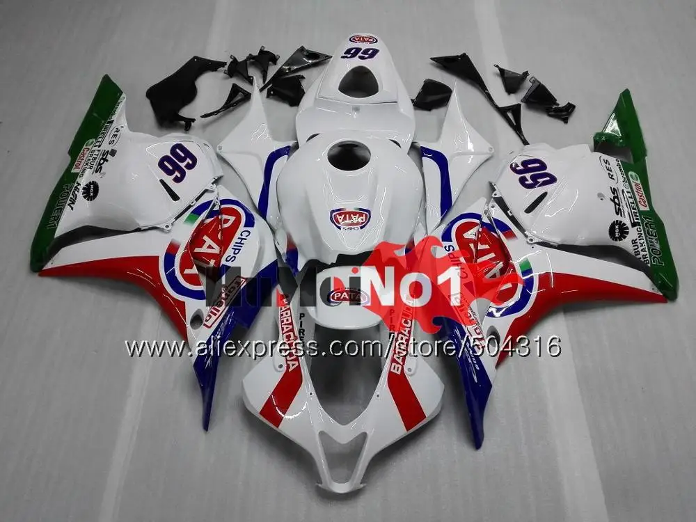 Литья под давлением для HONDA CBR600RR CBR 600 RR CC 600RR 600CC 44MC образования легкой пены. 3 CBR600 RR 2009 2010 2011 2012 F5 09, 10, 11, 12, красный черный обтекатель - Цвет: No. 24