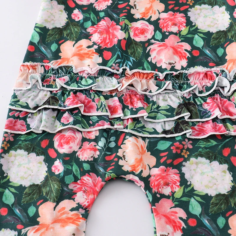 Newborn Baby Girl Romper Flower Summer Short Sleeve Zipper New Born Infant Jumpsuit Headband 2Pcs Outfits For Kids Clothes Set